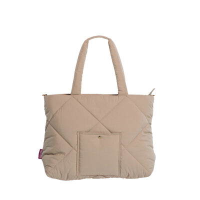 Hoyde Bags Totebag Shopper Dames Puffy Biscuit Beige