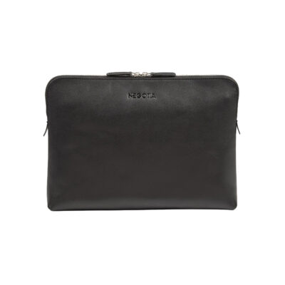 Negotia Leather Alpha Laptop sleeve Carry-All 14'' Zwart