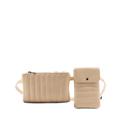 Monk & anna yuki belt bag grain milk